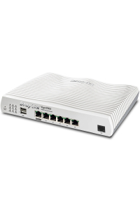 DrayTek Vigor 2865 router zapojený do sítě Gigabit Ethernet Obrázok pre DrayTek Vigor 2865 router zapojený do sítě Gigabit Ethernet