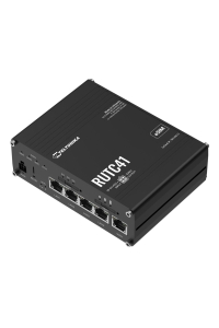 Teltonika RUTC41 bezdrátový router Gigabit Ethernet Dvoupásmový (2,4 GHz / 5 GHz) 5G Černá Obrázok pre Teltonika RUTC41 bezdrátový router Gigabit Ethernet Dvoupásmový (2,4 GHz / 5 GHz) 5G Černá