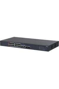 Obrázok pre Dahua Technology DH-CS4218-16ET-135 síťový přepínač Řízený L2 Gigabit Ethernet (10/100/1000) Podpora napájení po Ethernetu (PoE) Černá