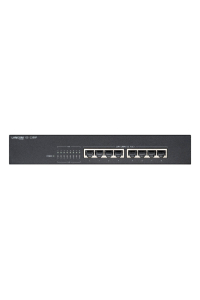 GS-1208P Nespravované Gigabit Ethernet (10/100/1000) Podpora napájení po Ethernetu (PoE) 1U Černá Obrázok pre GS-1208P Nespravované Gigabit Ethernet (10/100/1000) Podpora napájení po Ethernetu (PoE) 1U Černá