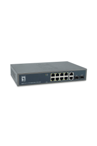 LevelOne GEP-1221 síťový přepínač Nespravované Gigabit Ethernet (10/100/1000) Podpora napájení po Ethernetu (PoE) Černá Obrázok pre LevelOne GEP-1221 síťový přepínač Nespravované Gigabit Ethernet (10/100/1000) Podpora napájení po Ethernetu (PoE) Černá