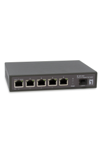 Obrázok pre LevelOne GEP-0625 síťový přepínač Nespravované 2.5G Ethernet (100/1000/2500) Podpora napájení po Ethernetu (PoE) Černá