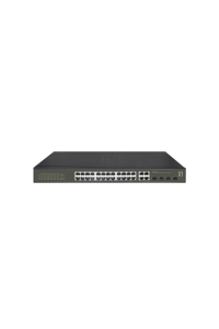 Obrázok pre LevelOne GES-2128P síťový přepínač Řízený L2 Gigabit Ethernet (10/100/1000) Podpora napájení po Ethernetu (PoE) Černá