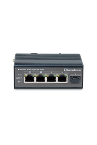 Obrázok pre LevelOne IGP-0501 síťový přepínač Gigabit Ethernet (10/100/1000) Podpora napájení po Ethernetu (PoE) Černá