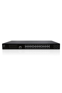 LevelOne GEP-2861 síťový přepínač Řízený L2 Gigabit Ethernet (10/100/1000) Podpora napájení po Ethernetu (PoE) 1U Černá Obrázok pre LevelOne GEP-2861 síťový přepínač Řízený L2 Gigabit Ethernet (10/100/1000) Podpora napájení po Ethernetu (PoE) 1U Černá