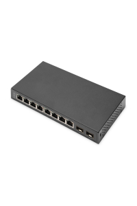Obrázok pre Digitus DN-80067 síťový přepínač Nespravované Gigabit Ethernet (10/100/1000) Černá