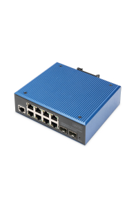 Digitus DN-651156 síťový přepínač Řízený L2 Gigabit Ethernet (10/100/1000) Černá, Modrá Obrázok pre Digitus DN-651156 síťový přepínač Řízený L2 Gigabit Ethernet (10/100/1000) Černá, Modrá