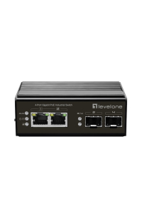 Obrázok pre LevelOne IGP-0432 síťový přepínač Nespravované Gigabit Ethernet (10/100/1000) Podpora napájení po Ethernetu (PoE) Černá