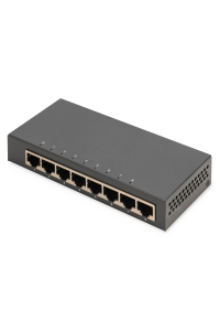Obrázok pre Digitus DN-80066-1 síťový přepínač Nespravované Gigabit Ethernet (10/100/1000) Černá