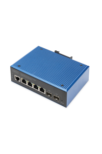 Digitus DN-651154 síťový přepínač Řízený L2 Gigabit Ethernet (10/100/1000) Černá, Modrá Obrázok pre Digitus DN-651154 síťový přepínač Řízený L2 Gigabit Ethernet (10/100/1000) Černá, Modrá