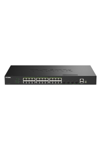 Obrázok pre D-Link DGS-1530-28P/E síťový přepínač Řízený L2 Gigabit Ethernet (10/100/1000) Podpora napájení po Ethernetu (PoE) Černá