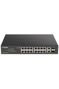 Obrázok pre D-Link DGS-1100-18PV2 síťový přepínač Řízený L2 Gigabit Ethernet (10/100/1000) Podpora napájení po Ethernetu (PoE) 1U Černá