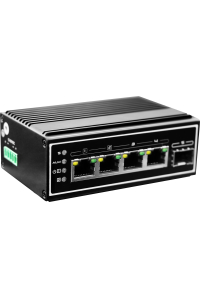 Obrázok pre LevelOne IGP-0502 síťový přepínač Nespravované Gigabit Ethernet (10/100/1000) Podpora napájení po Ethernetu (PoE) Černá