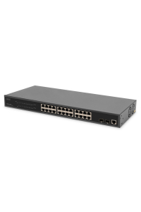 Digitus DN-95359 síťový přepínač Řízený L2 Gigabit Ethernet (10/100/1000) Podpora napájení po Ethernetu (PoE) 1U Černá Obrázok pre Digitus DN-95359 síťový přepínač Řízený L2 Gigabit Ethernet (10/100/1000) Podpora napájení po Ethernetu (PoE) 1U Černá