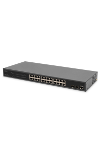 Digitus DN-95359 síťový přepínač Řízený L2 Gigabit Ethernet (10/100/1000) Podpora napájení po Ethernetu (PoE) 1U Černá Obrázok pre Digitus DN-95359 síťový přepínač Řízený L2 Gigabit Ethernet (10/100/1000) Podpora napájení po Ethernetu (PoE) 1U Černá