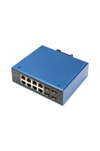 Obrázok pre Digitus DN-651153 síťový přepínač Nespravované Gigabit Ethernet (10/100/1000) Podpora napájení po Ethernetu (PoE) Černá, Modrá