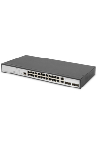 Digitus DN-80221-3 síťový přepínač Řízený L2 Gigabit Ethernet (10/100/1000) Černá, Šedá Obrázok pre Digitus DN-80221-3 síťový přepínač Řízený L2 Gigabit Ethernet (10/100/1000) Černá, Šedá