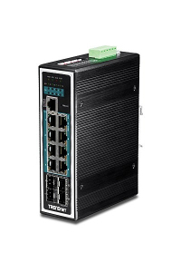 Obrázok pre Trendnet TI-PG1284i Řízený L2+ Gigabit Ethernet (10/100/1000) Podpora napájení po Ethernetu (PoE) Černá