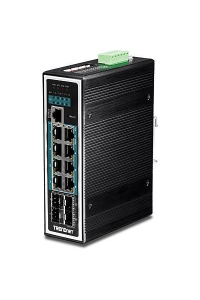 Obrázok pre Trendnet TI-PG1284i Řízený L2+ Gigabit Ethernet (10/100/1000) Podpora napájení po Ethernetu (PoE) Černá