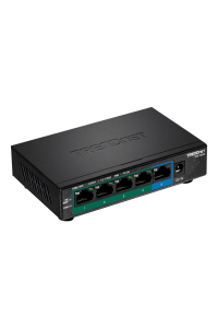 Obrázok pre Trendnet TPE-TG52 síťový přepínač Nespravované Gigabit Ethernet (10/100/1000) Podpora napájení po Ethernetu (PoE) Černá