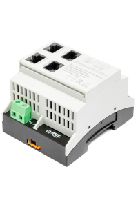 Obrázok pre Switch PoE 4 portowy z wbudowanym zasilaczem na szynę TH35 ATTE SWPS-4-11-DIN4