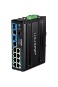 Obrázok pre Trendnet TI-BG104 síťový přepínač Nespravované Gigabit Ethernet (10/100/1000) Podpora napájení po Ethernetu (PoE) Černá