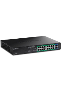 Obrázok pre Trendnet TPE-TG182ES síťový přepínač Řízený Gigabit Ethernet (10/100/1000) Podpora napájení po Ethernetu (PoE) Černá