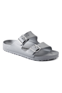 Birkenstock Arizona Essentials Sandály Unisex Metalická, Stříbrná Obrázok pre Birkenstock Arizona Essentials Sandály Unisex Metalická, Stříbrná
