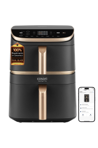 Cosori Turbo Tower Pro Smart Samostarný 10,8 l Samostatné 2630 W Horkovzdušná fritéza Černá, Zlato Obrázok pre Cosori Turbo Tower Pro Smart Samostarný 10,8 l Samostatné 2630 W Horkovzdušná fritéza Černá, Zlato