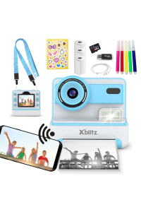 FLASH BLUE OKAMŽITÝ FOTOAPARÁT S TERMOTISKÁRNOU PRO DĚTI Obrázok pre FLASH BLUE OKAMŽITÝ FOTOAPARÁT S TERMOTISKÁRNOU PRO DĚTI