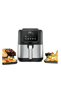 Rommelsbacher FRH 1500 fritovací hrnec Samostarný 5 l Samostatné 1500 W Horkovzdušná fritéza Černá, Nerezová ocel Obrázok pre Rommelsbacher FRH 1500 fritovací hrnec Samostarný 5 l Samostatné 1500 W Horkovzdušná fritéza Černá, Nerezová ocel