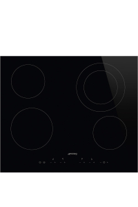 Smeg Universal SE364ETD varná deska Černá Vestavěné 60 cm Keramický 4 zóna/zón Obrázok pre Smeg Universal SE364ETD varná deska Černá Vestavěné 60 cm Keramický 4 zóna/zón