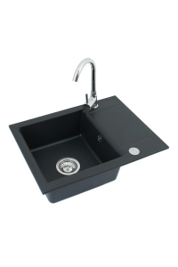 SINK WITH MIXER ALVEUS NELL BL+CHR Obrázok pre SINK WITH MIXER ALVEUS NELL BL+CHR