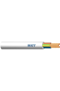 Przewód elektryczny linka H03VV-F OMY 3x1,5mm2 300V NKT biały 100m Obrázok pre Przewód elektryczny linka H03VV-F OMY 3x1,5mm2 300V NKT biały 100m