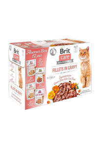 Obrázok pre BRIT Care fillets in gravy box – vlhké krmivo pro kočku – 12x85g