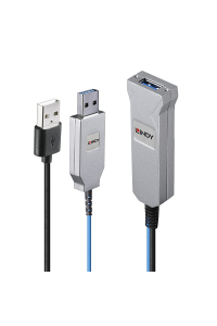 Obrázok pre Lindy 43345 USB kabel USB 3.2 Gen 1 (3.1 Gen 1) 30 m USB A 2 x USB A Modrá, Stříbrná