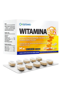 EUROWET Vitamin B12 - doplňky stravy pro psy a kočky - 50 tablet Obrázok pre EUROWET Vitamin B12 - doplňky stravy pro psy a kočky - 50 tablet