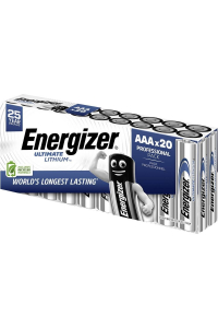 Energizer Ultimate Lithium L92 Micro AAA Batterie 20er Box Obrázok pre Energizer Ultimate Lithium L92 Micro AAA Batterie 20er Box