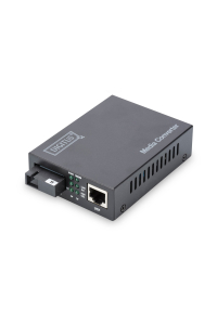 Digitus DN-82123 konvertor síťové kabeláže 1000 Mbit/s 1550 nm Jednovidové Černá Obrázok pre Digitus DN-82123 konvertor síťové kabeláže 1000 Mbit/s 1550 nm Jednovidové Černá