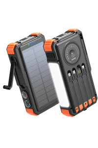 Obrázok pre Extralink POWERBANK SOLARNY 20000MAH 20W DYNAMO INDUKCJA LAMPA LATARKA