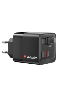 Verbatim GaN Charger 65W Univerzální Černá AC Rychlé nabíjení Vnitřní Obrázok pre Verbatim GaN Charger 65W Univerzální Černá AC Rychlé nabíjení Vnitřní