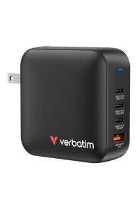 Verbatim Mini GaN Charger 165W Univerzální Černá AC Rychlé nabíjení Vnitřní Obrázok pre Verbatim Mini GaN Charger 165W Univerzální Černá AC Rychlé nabíjení Vnitřní