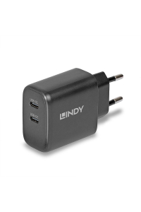 Lindy 73438 nabíječka na PDA/mobilní telefon Univerzální Černá AC Rychlé nabíjení Vnitřní Obrázok pre Lindy 73438 nabíječka na PDA/mobilní telefon Univerzální Černá AC Rychlé nabíjení Vnitřní