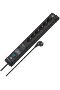 Brennenstuhl 1951160401 napájecí prodlužovačka 3 m 6 AC zásuvky / AC zásuvek Vnitřní Černá Obrázok pre Brennenstuhl 1951160401 napájecí prodlužovačka 3 m 6 AC zásuvky / AC zásuvek Vnitřní Černá