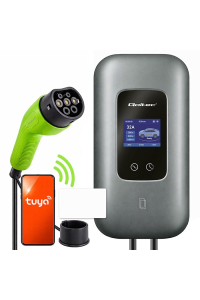 Qoltec 52723 Nabíjecí stanice pro elektromobily Typ 2 | 3 fáze | 22 kW | 32 A | Wifi | LCD | RFID | Chytrý život | TUYA | Wallbox | 5 m Obrázok pre Qoltec 52723 Nabíjecí stanice pro elektromobily Typ 2 | 3 fáze | 22 kW | 32 A | Wifi | LCD | RFID | Chytrý život | TUYA | Wallbox | 5 m