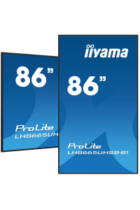 iiyama LH8665UHSB-B1 sdělovací displej Stánkový design 2,18 m (86 Obrázok pre iiyama LH8665UHSB-B1 sdělovací displej Stánkový design 2,18 m (86
