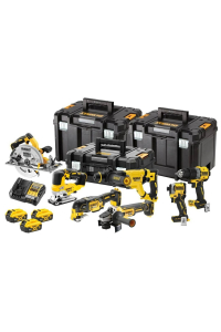 Obrázok pre DEWALT ZESTAW COMBO 18V DCK706P3T (DCD805, DCF850, DCS355, DCH263, DCG405, DCS572, DCS334) 3x5,0Ah 3xTSTAK