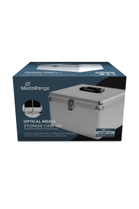 MediaRange BOX76 obal na optické disky Krabičkové pouzdro 300 disky Stříbrná Obrázok pre MediaRange BOX76 obal na optické disky Krabičkové pouzdro 300 disky Stříbrná