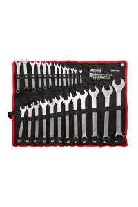 Obrázok pre AWTOOLS KLUCZ PŁASKO-OCZKOWY KPL.25szt. /6mm-36mm   BLACK LINE