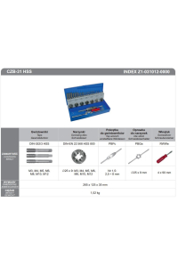 Obrázok pre FANAR TAPS + DIES SET 31 pcs. M3-M12 CZB-31 HSS